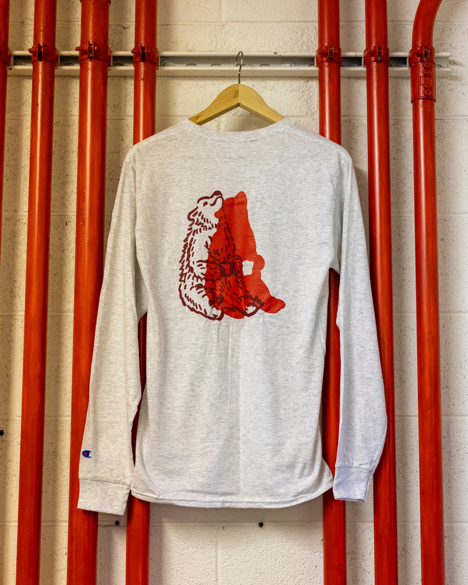 Long Sleeve Red Bear T-Shirt
