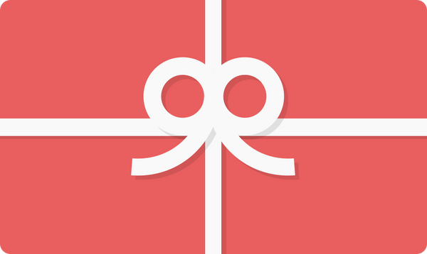 red gift box with white ribbon to represent gift card